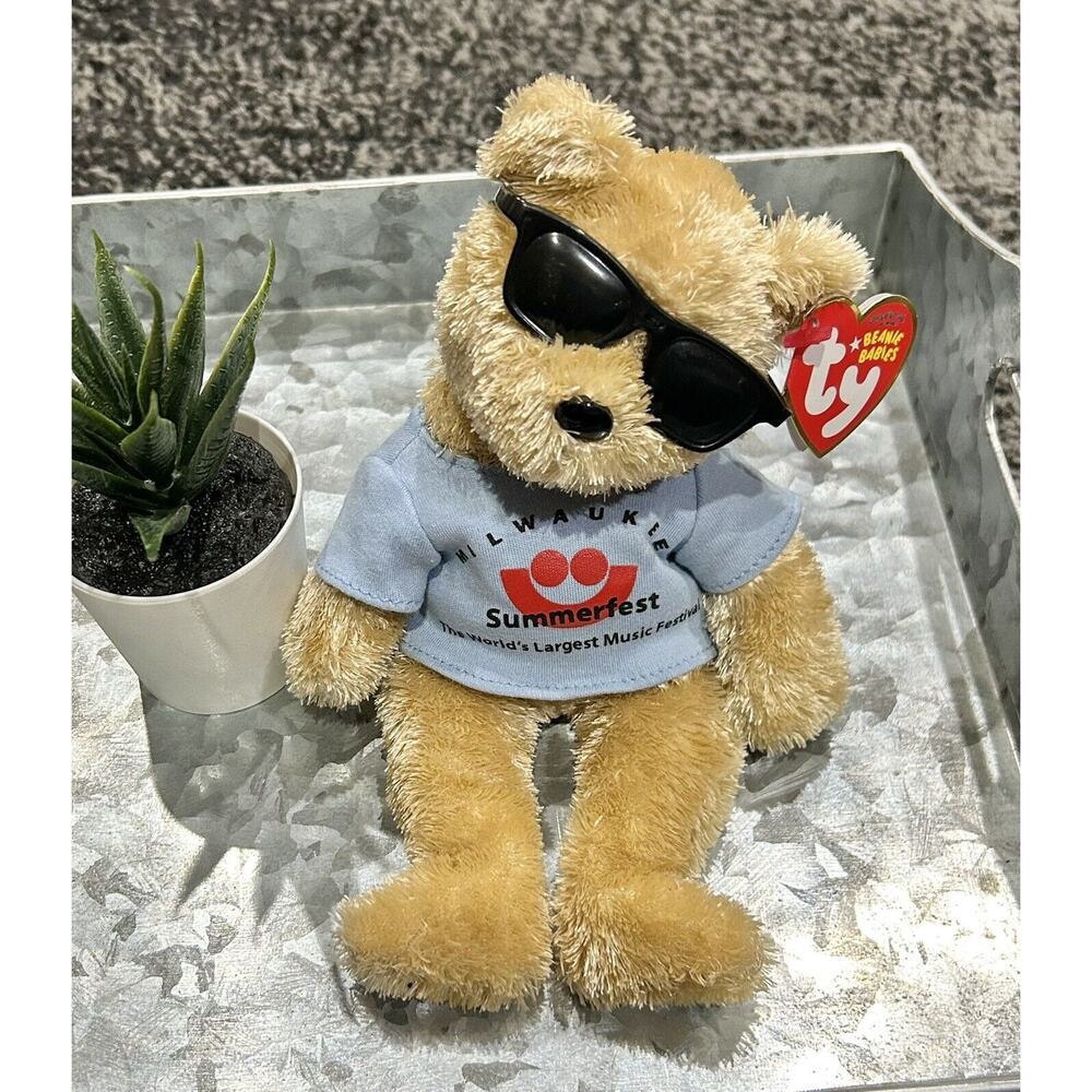 Ty Beanie Baby - SUMMERFEST the‎ Bear (Greater Milwaukee Area Exclusive) 2007